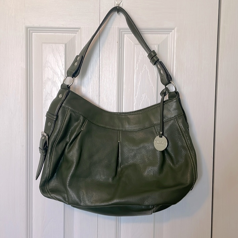 Chaps Hunter Green leather purse